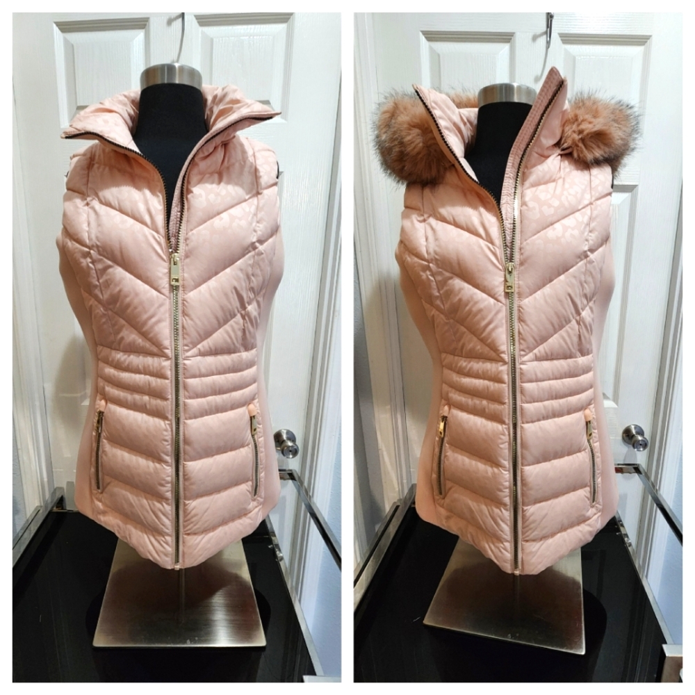Women's Pink MICHAEL Kors Quilted / Puffer Vest Size S